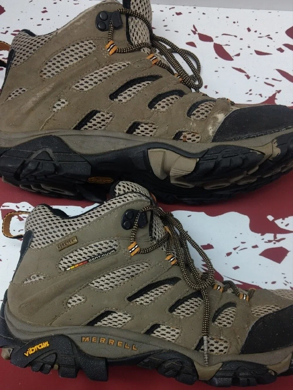 Merrell Olive and Black Trail Boots